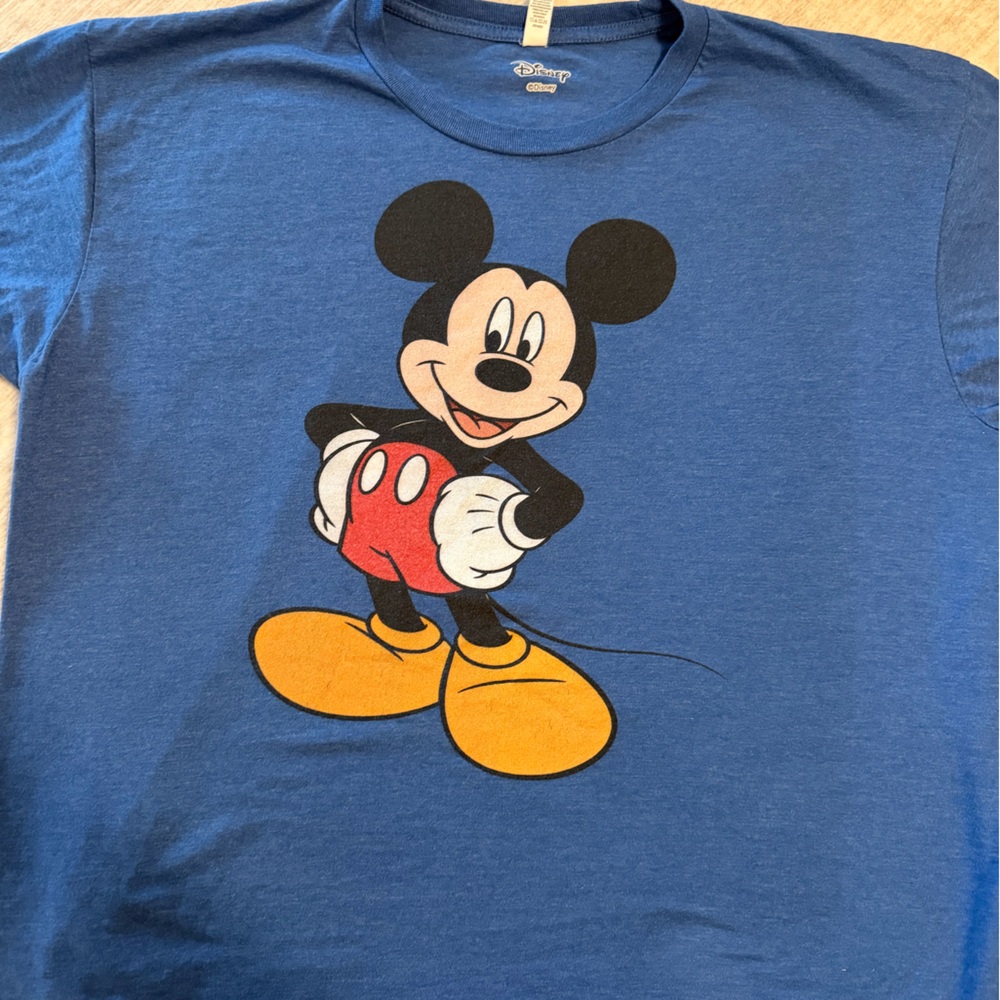 Disney Blue Tee with Mickey Mouse Design